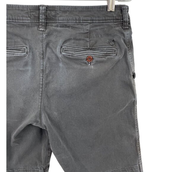 American Eagle Outfitters Extreme Flex Black Cargo Shorts Casual Chino Mens 30x9 - Picture 5 of 7